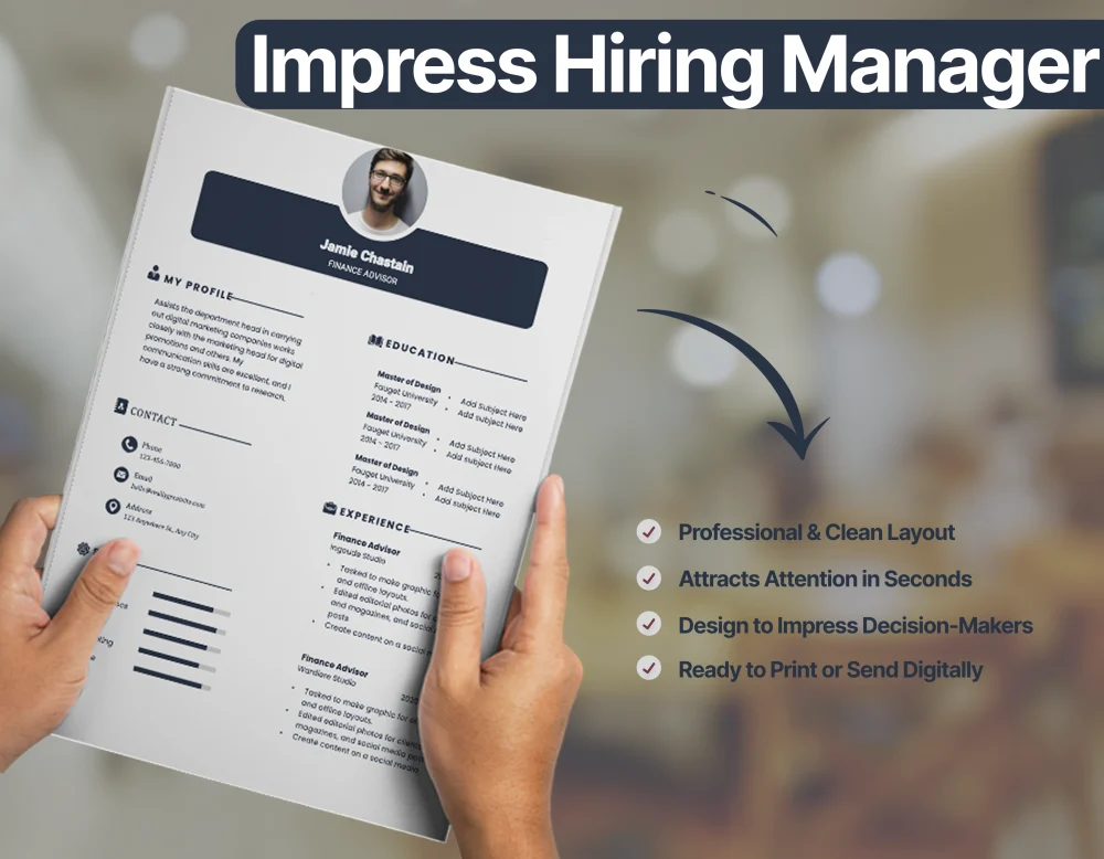 Modern Finance Advisor Resume Template - Image 3