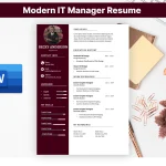 Modern IT Manager Resume Template