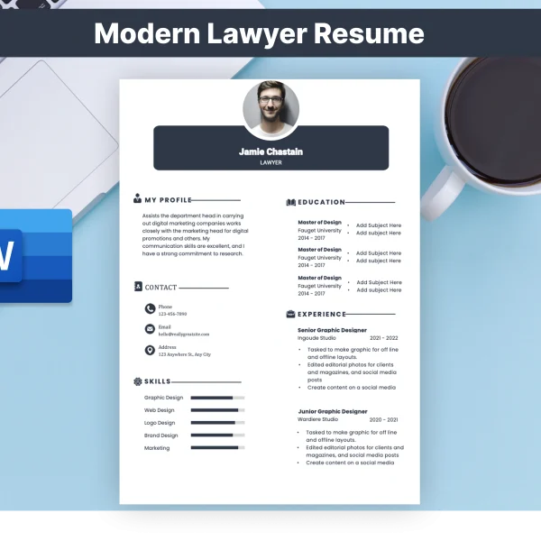 Modern Lawyers Resume Template