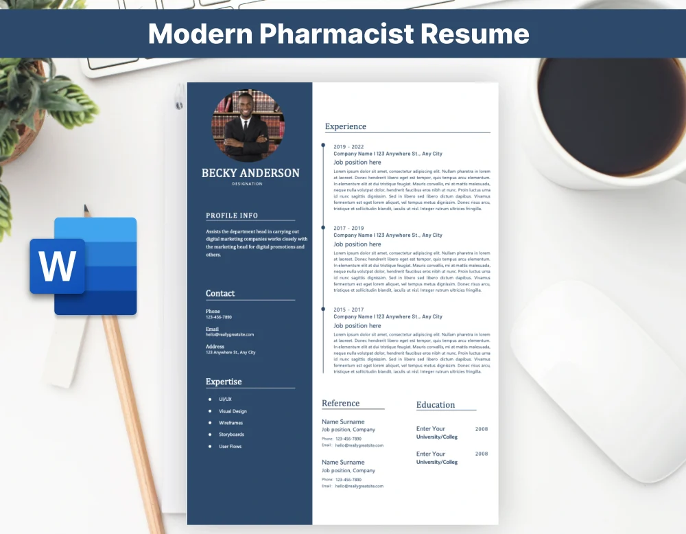 Modern Pharmacist Resume Template