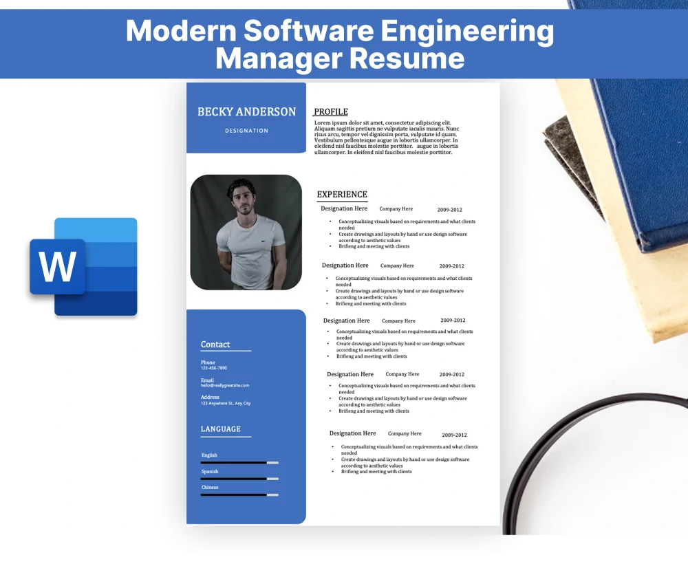 Modern Software Engineering Manager Resume Template