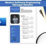 Modern Software Engineering Manager Resume Template