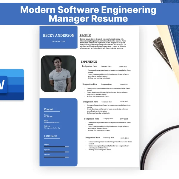 Modern Software Engineering Manager Resume Template