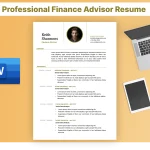 Professional Finance Advisor Resume Template