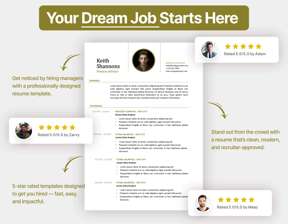 Professional Finance Advisor Resume Template - Image 4