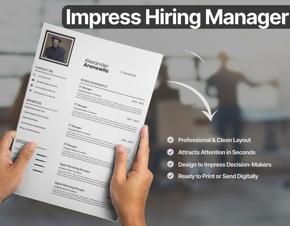 Professional IT Manager Resume Template - Image 3