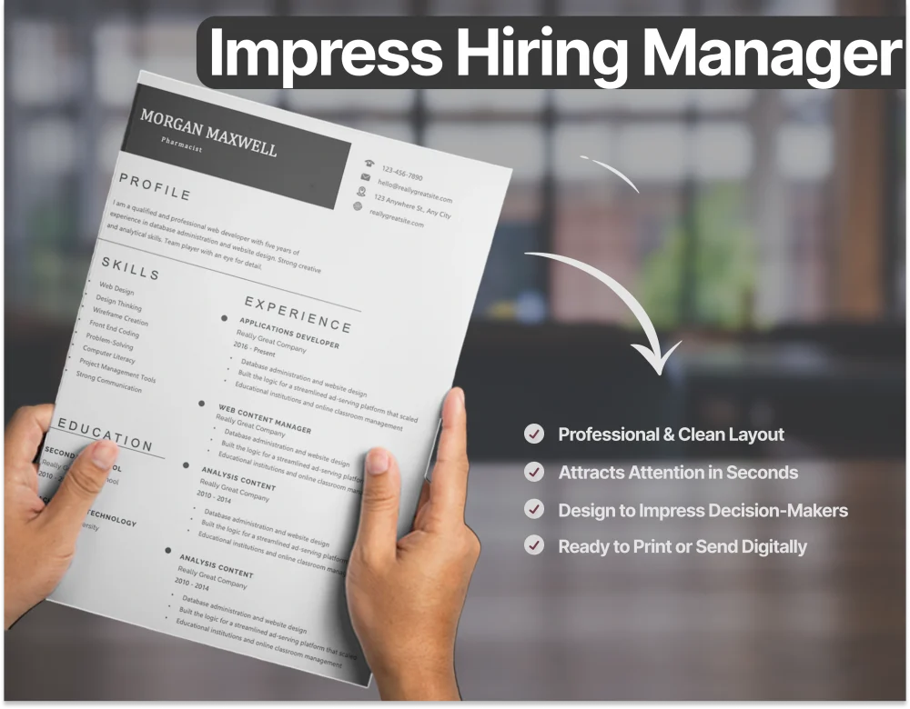 Professional Pharmacist Resume Template - Image 3