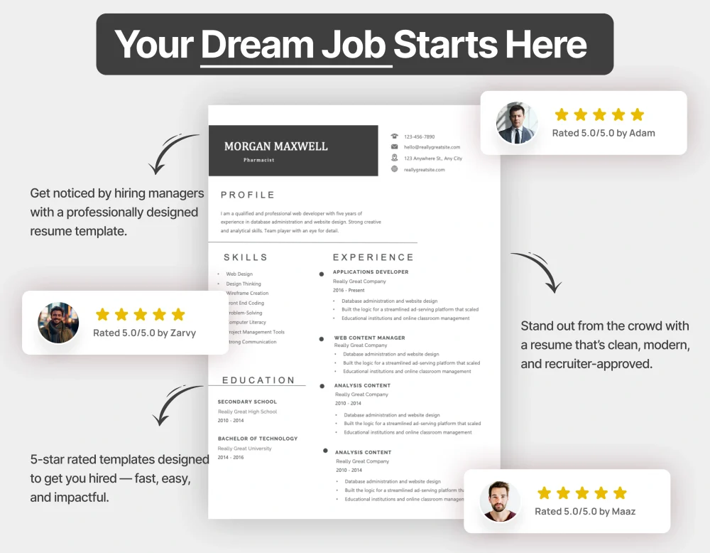 Professional Pharmacist Resume Template - Image 4