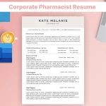 Corporate Pharmacist Resume Template